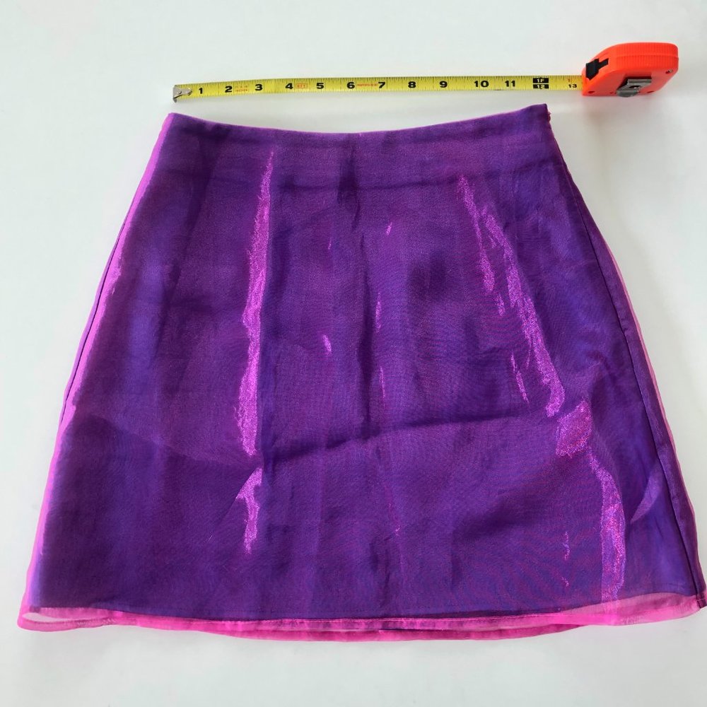 dEliA*s iridescent purple skirt - Picture 3 of 7